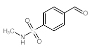4-甲酰基-N-甲基苯磺酰胺结构式