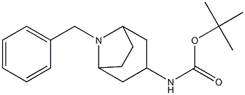 endo-3-{[(1,1-dimethylethoxy)carbonyl]amino}-8-benzyl-8-azabicyclo[3.2.1]octane Structure