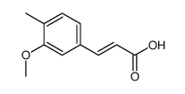 3-(3-Methoxy-4-methylphenyl)-2-propenoic acid Structure