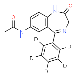 7-Acetamido Nitrazepam-d5 Structure