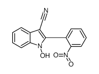 1-hydroxy-2-(2-nitrophenyl)indole-3-carbonitrile Structure