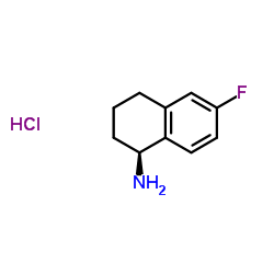 (S)-6-Fluoro-1,2,3,4-tetrahydronaphthalen-1-amine hydrochloride Structure