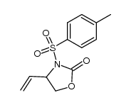 3-p-toluenesulfonyl-4-vinyl-1,3-oxazolidin-2-one结构式
