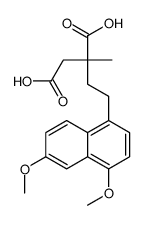 2-[2-(4,6-dimethoxynaphthalen-1-yl)ethyl]-2-methylbutanedioic acid Structure