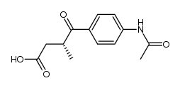 (R)-4-(4-acetamidophenyl)-3-methyl-4-oxobutanoic acid结构式