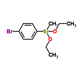 (4-Bromophenyl)(diethoxy)methylsilane Structure