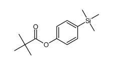4-(三甲基硅基)苯基三甲基乙酸酯结构式