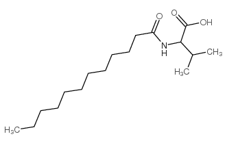 N-十二碳酰基-L-缬氨酸结构式