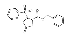 N-phenylsulphonyl-4-exomethylene-(S)-proline benzylester Structure