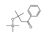 3-methyl-1-phenyl-3-trimethylsilyloxybutan-1-one结构式