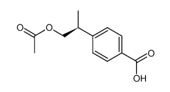 Benzoic acid, 4-[2-(acetyloxy)-1-methylethyl]-, (S)- (9CI)结构式