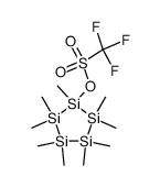 nonamethyl(trifluormethansulfonyloxy)cyclopentasilan Structure