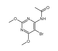 4-acetylamino-5-bromo-2,6-dimethoxypyrimidine Structure