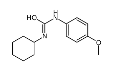 1-cyclohexyl-3-(4-methoxyphenyl)urea结构式