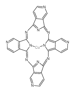 4,4,4,4-四氮杂-29H,31H-酞菁铜(II)结构式