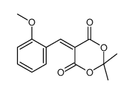5-(2-METHOXYBENZYLIDENE)-2,2-DIMETHYL-1,3-DIOXANE-4,6-DIONE Structure