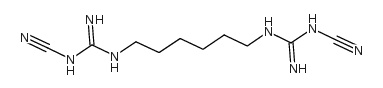 1,6-HEXAMETHYLENE-BIS-CYANOGUANIDINE structure