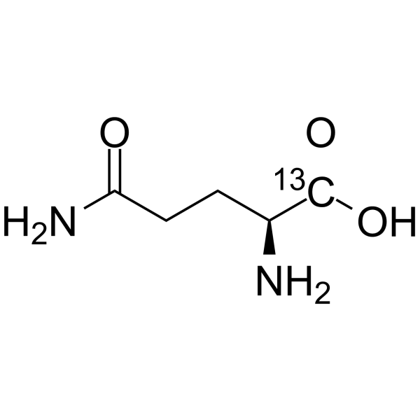 L-Glutamine-1-13C Structure