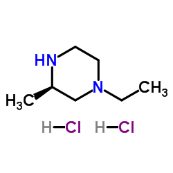 (R)-1-Ethyl-3-methyl-piperazine dihydrochloride Structure