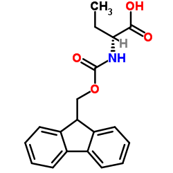 N-芴甲氧羰基-D-2-氨基丁酸结构式