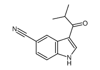 3-(2-methylpropanoyl)-1H-indole-5-carbonitrile结构式