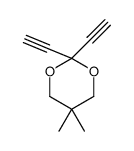 2,2-diethynyl-5,5-dimethyl-1,3-dioxane Structure