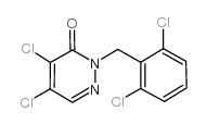 4,5-二氯-2-(2,6-二氯苄基)-2,3-二氢哒嗪-3-酮结构式