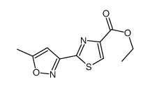 2-(5-甲基异噁唑-3-基)-1,3-噻唑-4-羧酸乙酯结构式