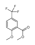 2-甲氧基-5-(三氟甲基)苯甲酸甲酯结构式
