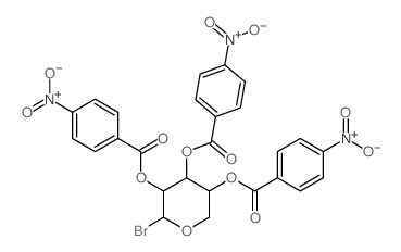 [2-bromo-4,5-bis[(4-nitrobenzoyl)oxy]oxan-3-yl] 4-nitrobenzoate structure