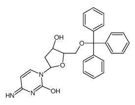 2'-Deoxy-5'-O-(triphenylmethyl)cytidine结构式