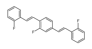 2-fluoro-1,4-bis[2-(2-fluorophenyl)ethenyl]benzene Structure