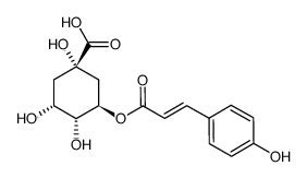 3-p-Coumaroylquinic acid结构式
