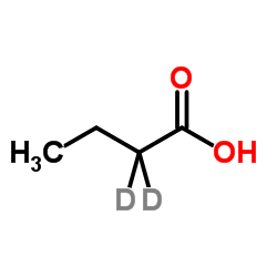 丁酸-D2结构式