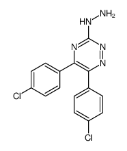 [5,6-bis(4-chlorophenyl)-1,2,4-triazin-3-yl]hydrazine结构式