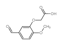 (5-甲酰基-2-甲氧基苯氧基)乙酸结构式