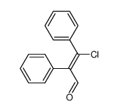 (Z)-β-chloro-α,β-diphenylacrolein Structure
