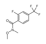 2-fluoro-N-methoxy-N-methyl-4-(trifluoromethyl)benzamide Structure