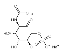 N-Acetyl-D-galactosamine-6-O-sulphatesodiumsalt结构式
