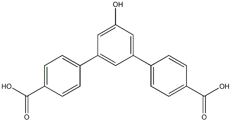 5'-hydroxy-[1,1':3',1''-terphenyl]-4,4''-dicarboxylic acid Structure
