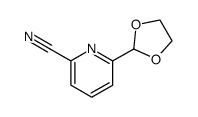 2-(1,3-dioxolan-2-yl)-6-cyanopyridine Structure