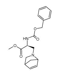 (2S)-methyl 2-(((benzyloxy)carbonyl)amino)-3-(2-azabicyclo[2.2.1]hept-5-en-2-yl)propanoate Structure