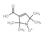 2,2,5,5-四甲基-3-吡啉-1-氧基-3-羧酸结构式