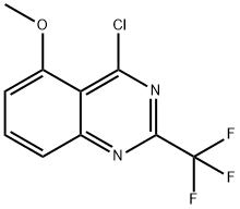 4-氯-5-甲氧基-2-(三氟甲基)喹唑啉结构式