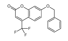 7-苄氧基-4-三氟甲基香豆素结构式