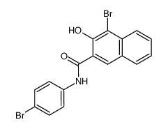 4-bromo-3-hydroxy-[2]naphthoic acid-(4-bromo-anilide) Structure