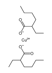 Hexanoic acid,2-ethyl-, copper salt (2:1) structure