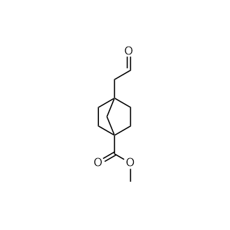 Methyl 4-(2-oxoethyl)bicyclo[2.2.1]heptane-1-carboxylate Structure