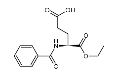 N-benzoyl-L-glutamic acid α-ethyl ester Structure