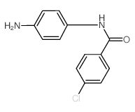 N-(4-氨基苯基)-4-氯苯甲酰胺结构式